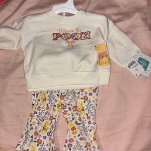 Disney Baby Cream and Pink Outfit